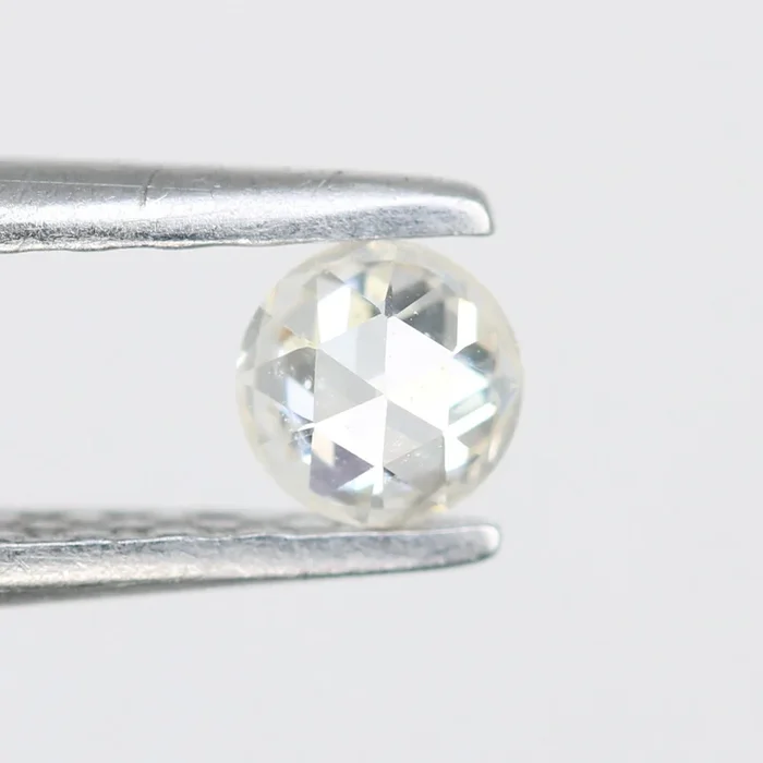 0.17 CT White Round Rose Cut Loose Salt and Pepper Diamond – Perfect for Engagement Rings, Necklaces, Earrings, and Custom Jewelry