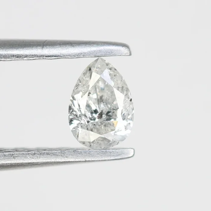 0.23 CT Pear Shape Salt and Pepper Diamond – Ideal for Engagement Rings