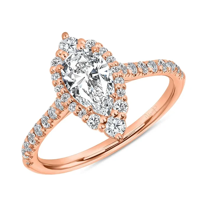 0.43ctw Diamond Engagement Ring, Rose Gold