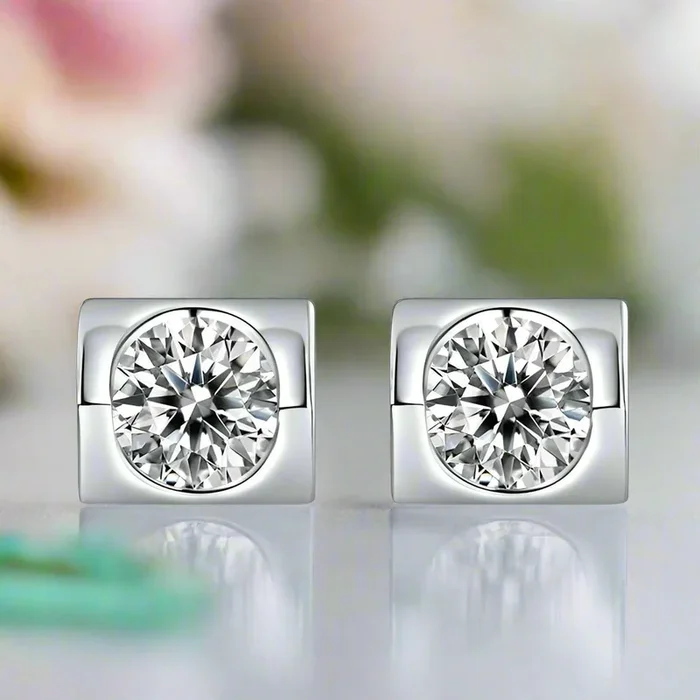 0.5 ct Round 5.0mm Diamond OptionStud Earrings