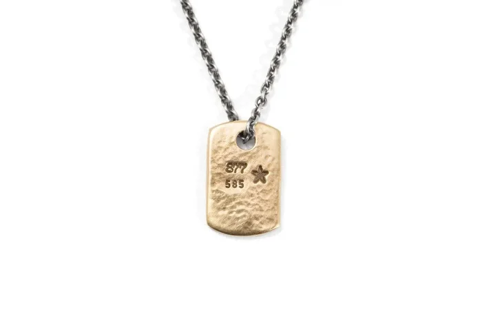 #091 – Necklace ID Tag – GOLD