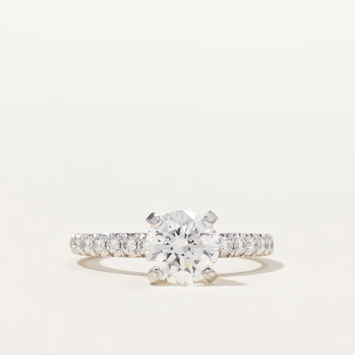 1.18ct GIA-graded Natural Diamond Solitaire Engagement Ring | GIA 1.18ct VVS1 E Ex | 0.32ct | SZ 4.75 |