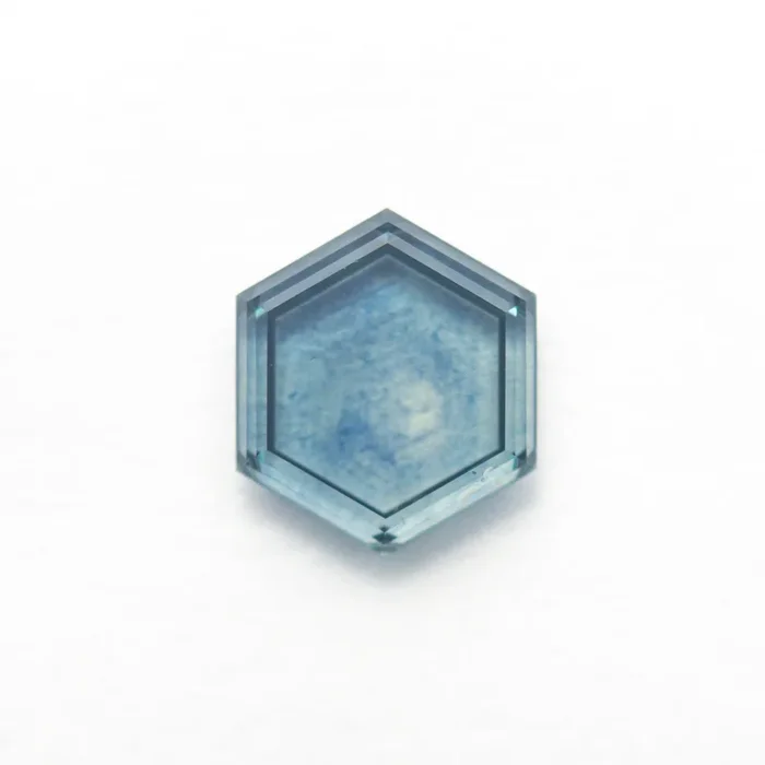 1.57ct 8.15×7.10×2.20mm Hexagon Portrait Cut Sapphire 23474-60
