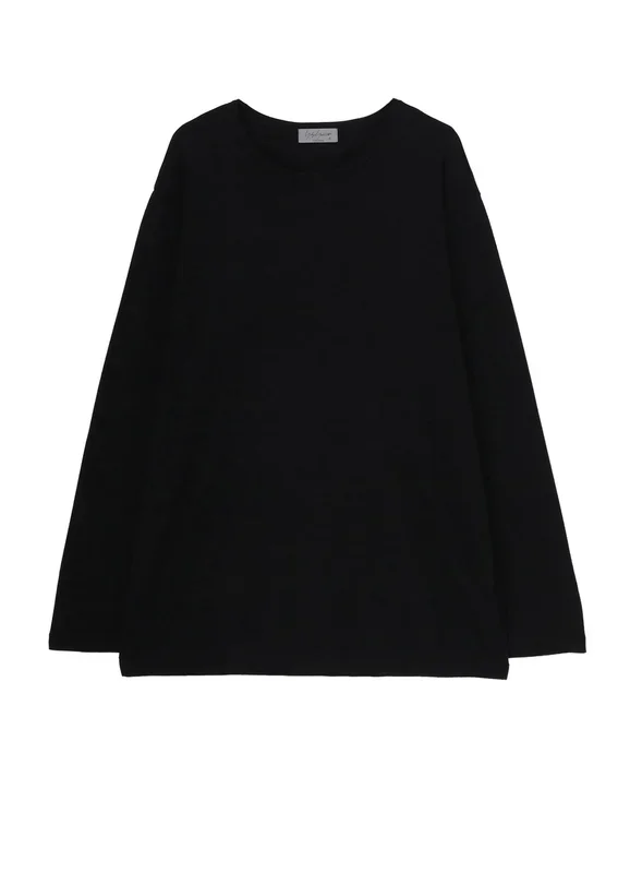 1/80 WASHABLE WOOL INTERLOCK ROUND NECK LONG SLV T