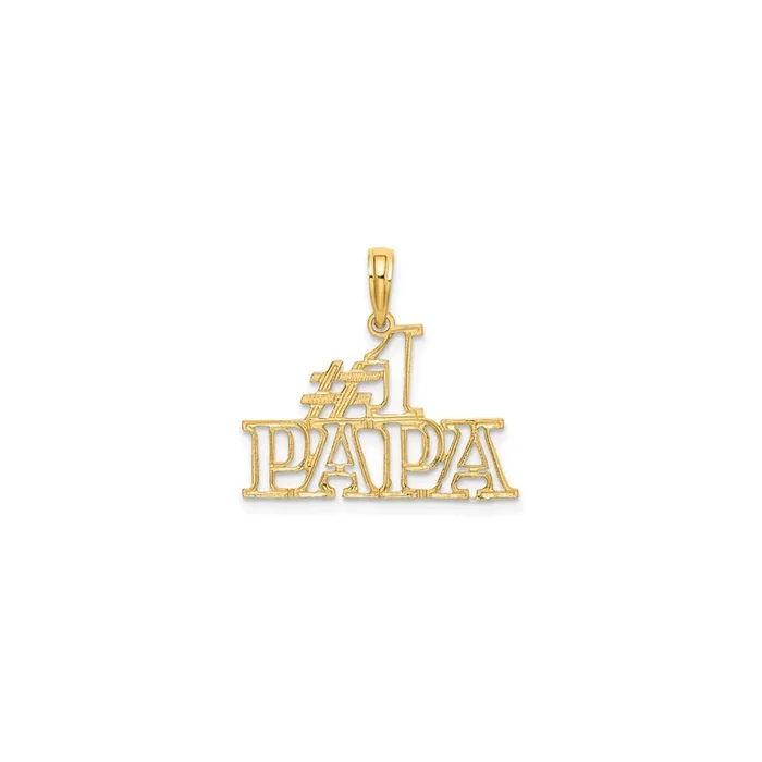 #1 Papa Pendant (14K)