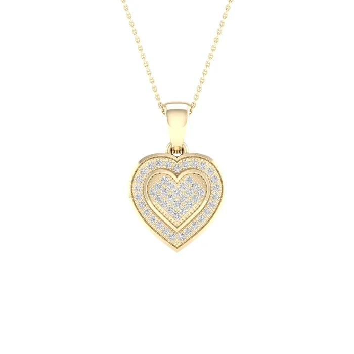 10K 0.15CT Diamond Pendant