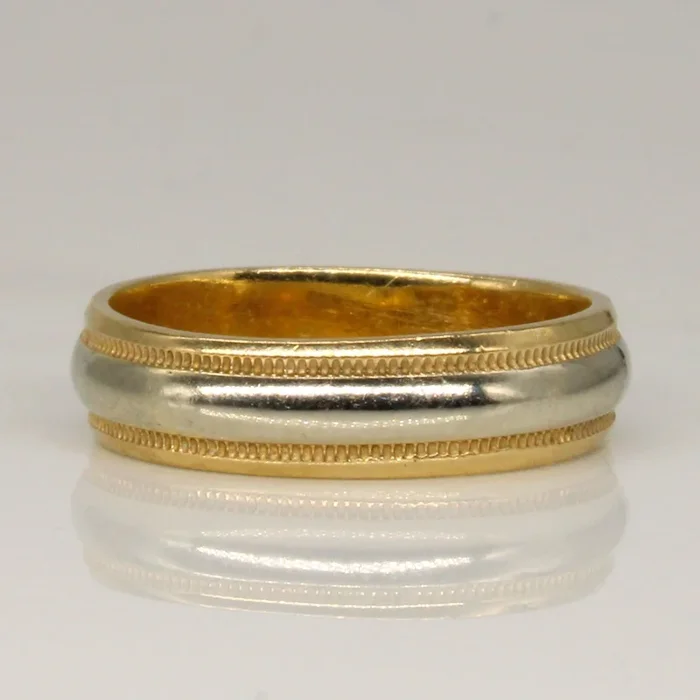 10k Two Tone Gold Band | SZ 6.25 |