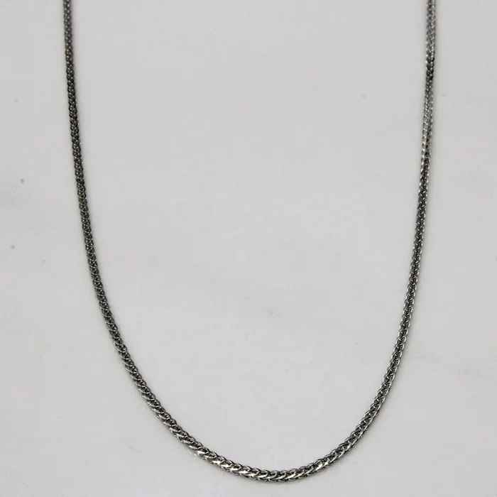 10k White Gold Birdcage Link Chain | 18″ |