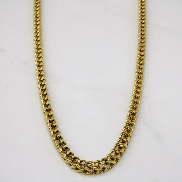 10k Yellow Gold Birdcage Link Chain | 24″ |