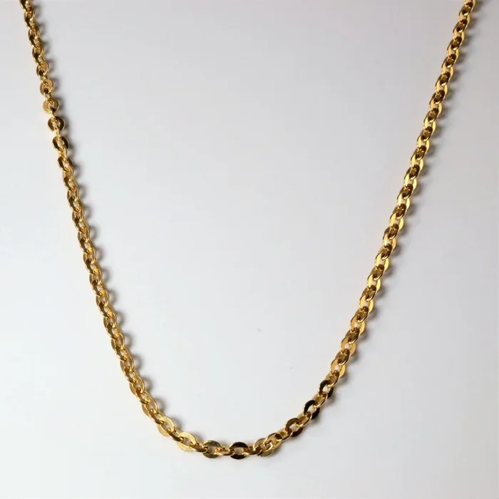 10k Yellow Gold Cable Chain | 28″ |
