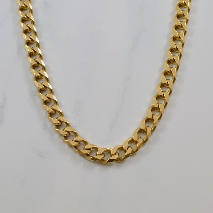10k Yellow Gold Curb Chain | 22.75″ |