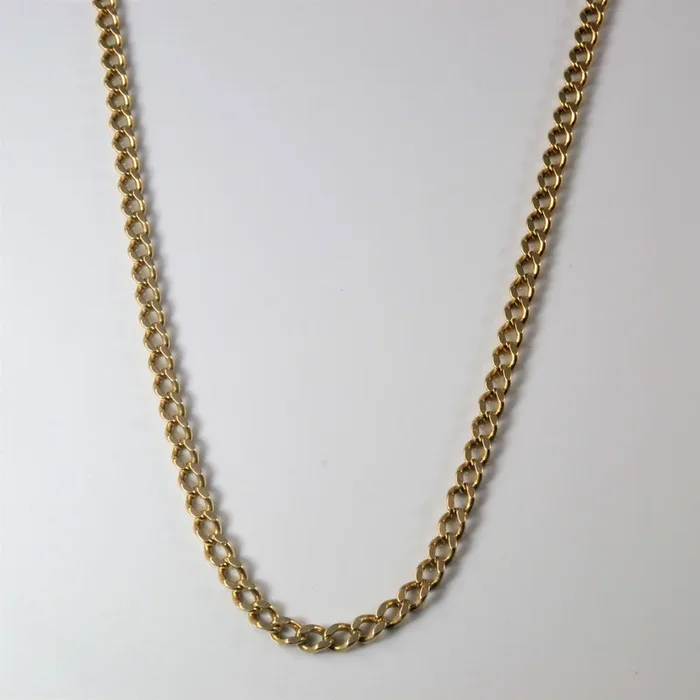 10k Yellow Gold Curb Chain | 23″ |