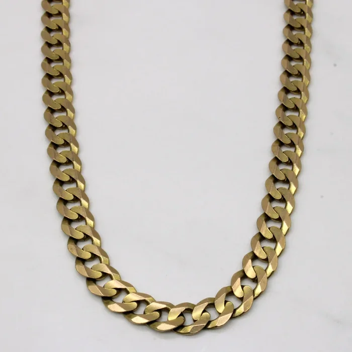 10k Yellow Gold Curb Link Chain | 26″ |