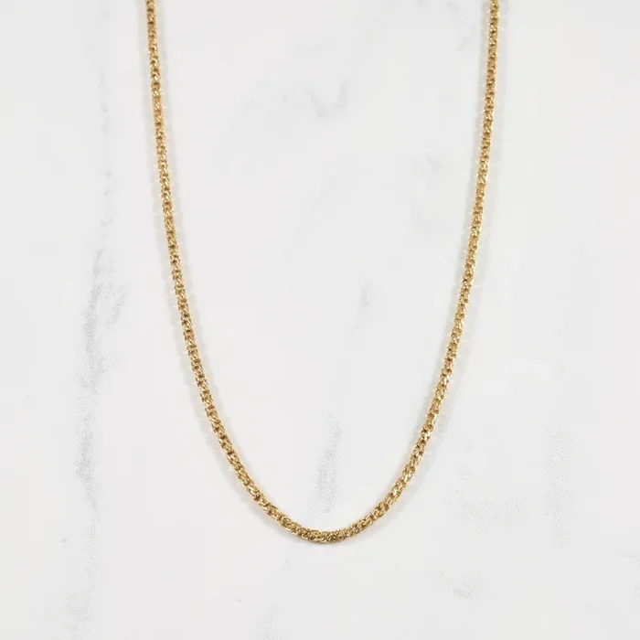 10k Yellow Gold Fancy Link Chain | 18″ |