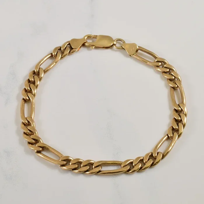 10k Yellow Gold Figaro Bracelet | 7.00″ |