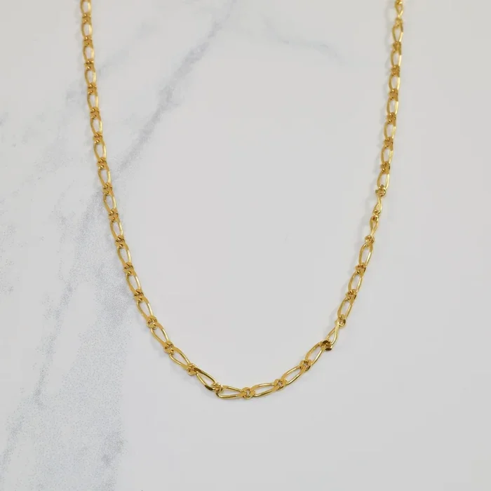 10k Yellow Gold Figaro Chain | 24″ |