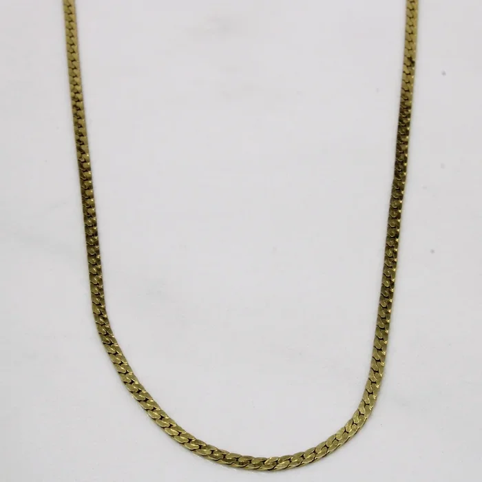 10k Yellow Gold Flat Link Chain | 26″ |