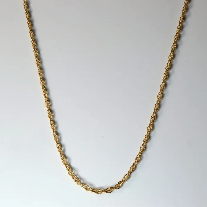 10k Yellow Gold Prince of Wales Chain | 26″|