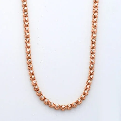 10KR 2.60CTW DIAMOND BUTTERCUP TENNIS NECKLACE