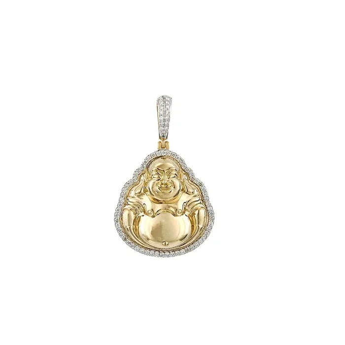 10KT Yellow Gold Laughing Buddha Pendant