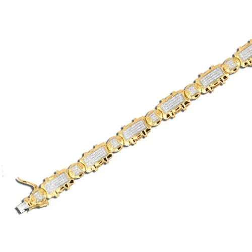 10KY 1.30CTW MICROPAVE DIAMOND MEN’S BRACELET