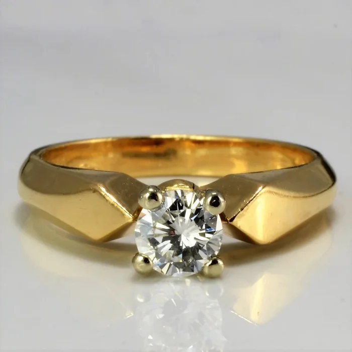 14K Diamond Solitaire Engagement Ring | 0.51ct | SZ 6.75 |