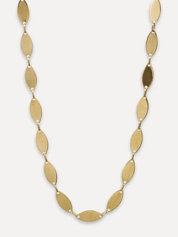 14K Flat Oval Link Chain