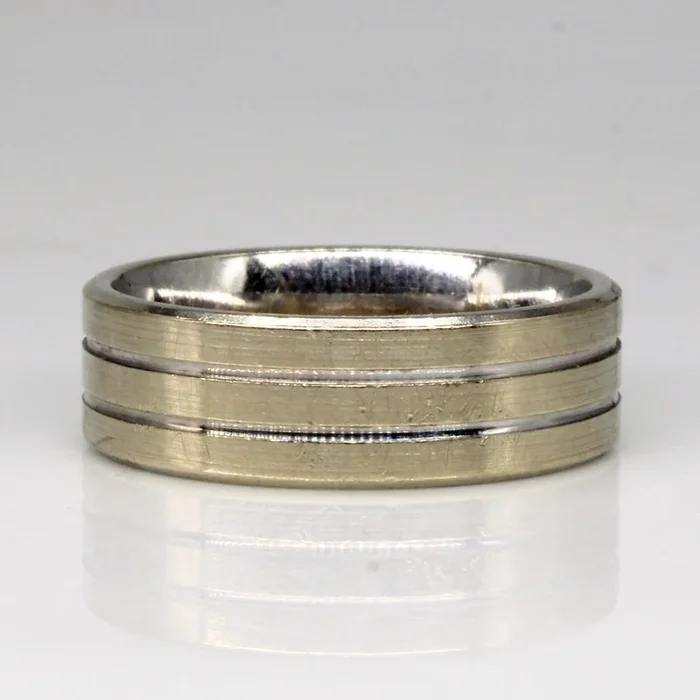 14k White Gold Band | SZ 8.5 |