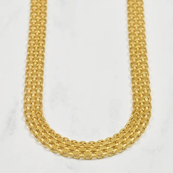14k Yellow Gold Bismarck Chain | 16.75″ |