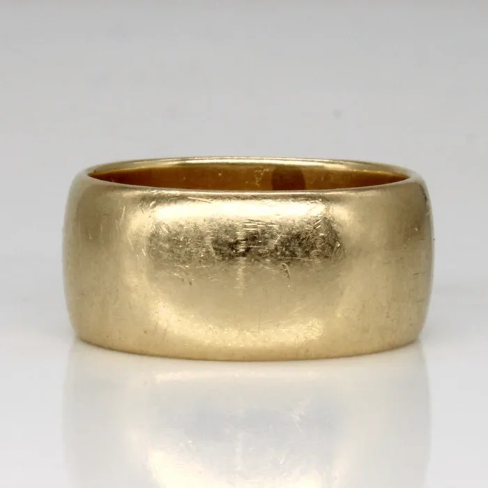 14k Yellow Gold Wide Band | SZ 9.5 |