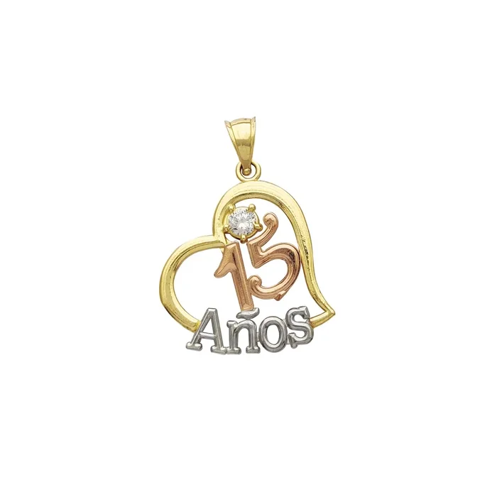 15 Años Heart Pendant (14K)
