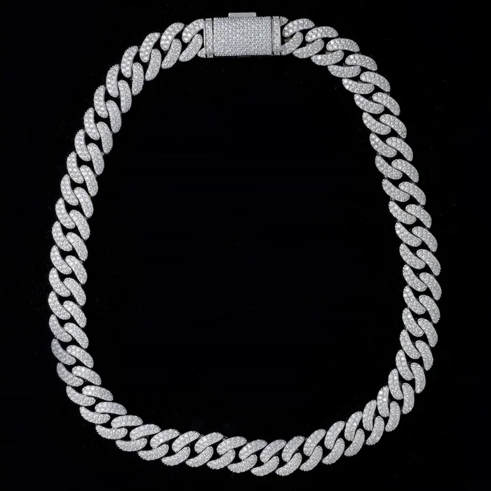15MM MOISSANITE CUBAN LINK CHAIN