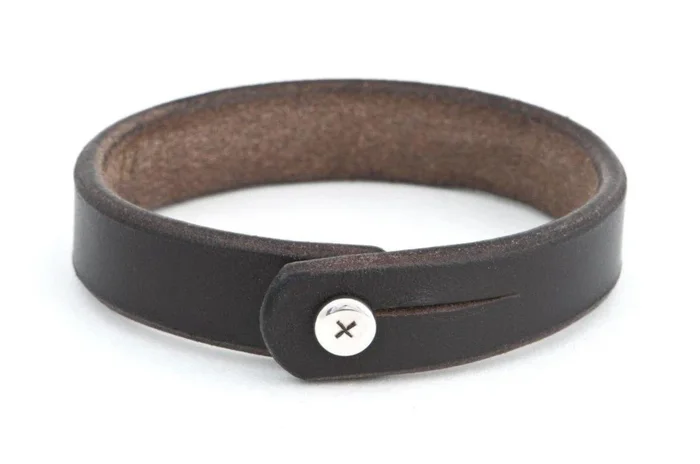 #173 – Men’s bracelet brown leather