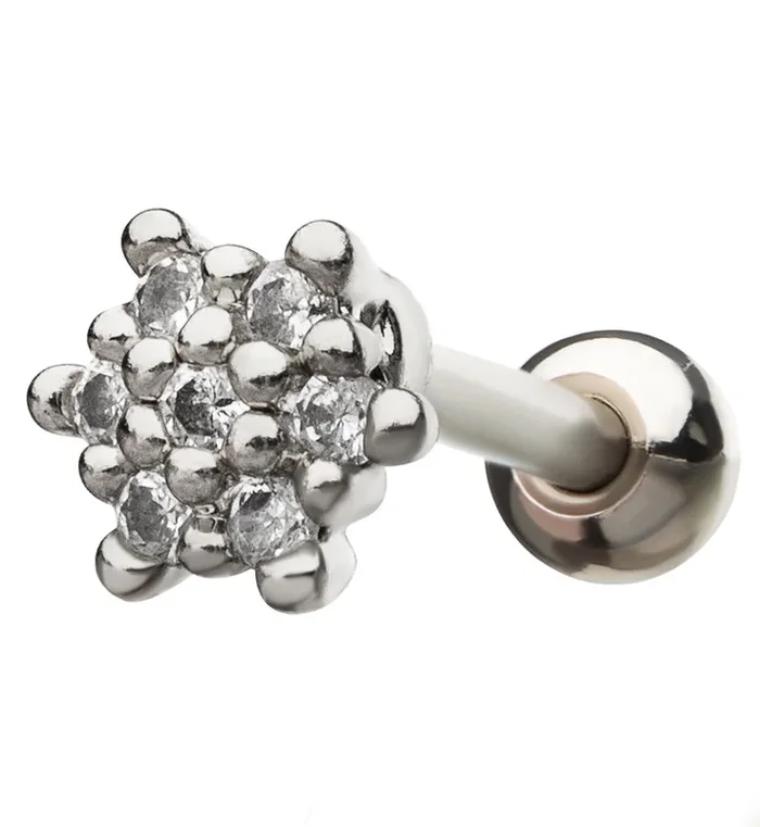 18G Flower Bunch Cartilage Barbell
