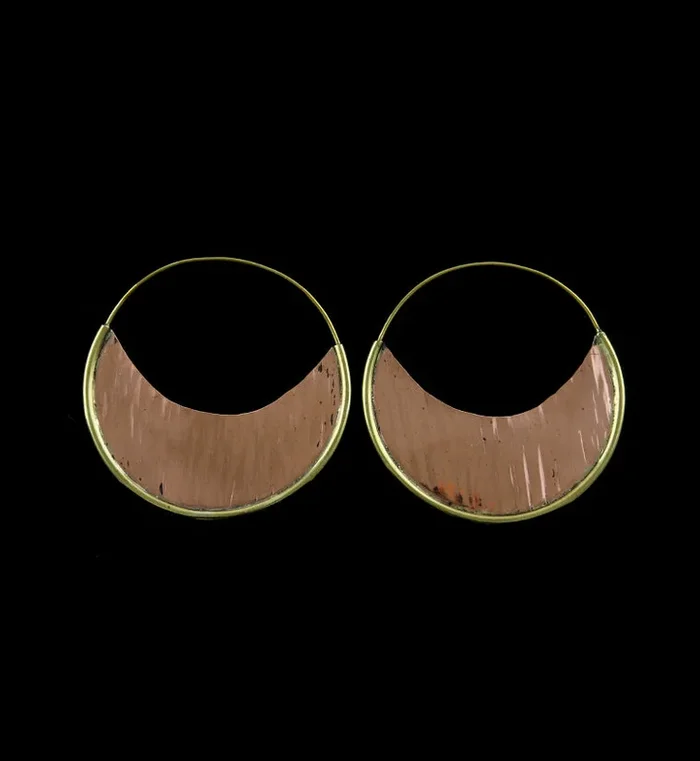 18G Moonshine Brass & Copper Earrings