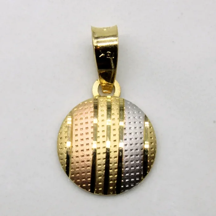 18k Tri Tone Gold Pendant