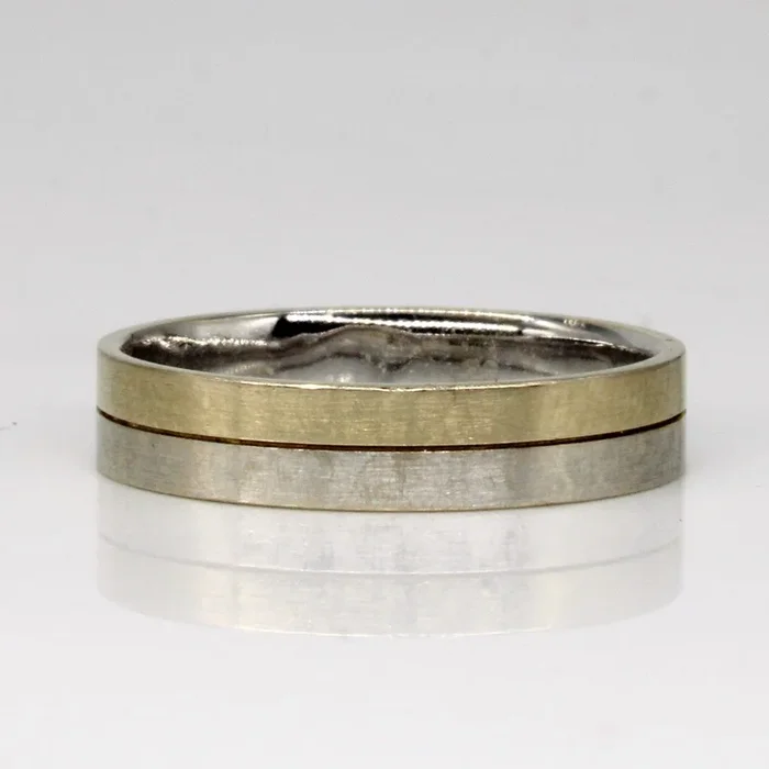 18k Two Tone Gold Band | SZ 9.25 |