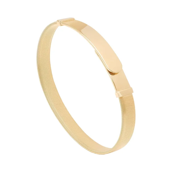 18K Yellow Gold Coil Large Bangle Bracelet