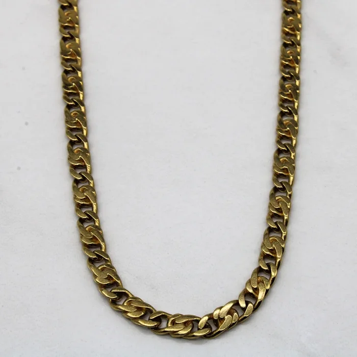 18k Yellow Gold Fused Cuban Chain | 21″ |