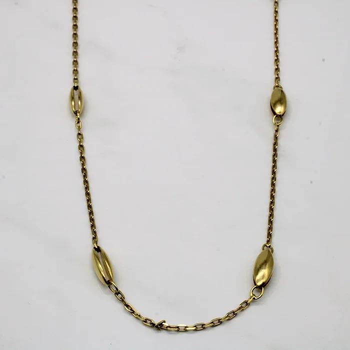 18k Yellow Gold Necklace | 30″ |