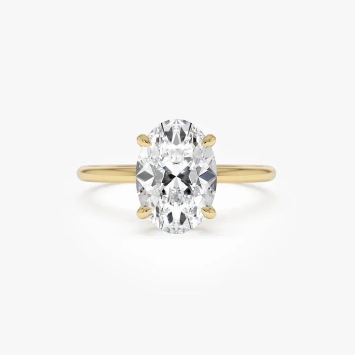 2.00 Ctw 14k Oval Shaped Prong Setting Lab Grown Diamond Engagement Ring – Odessa