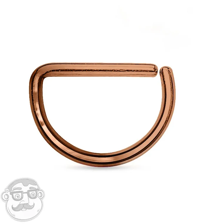 20G – 16G Rose Gold Annealed D Ring