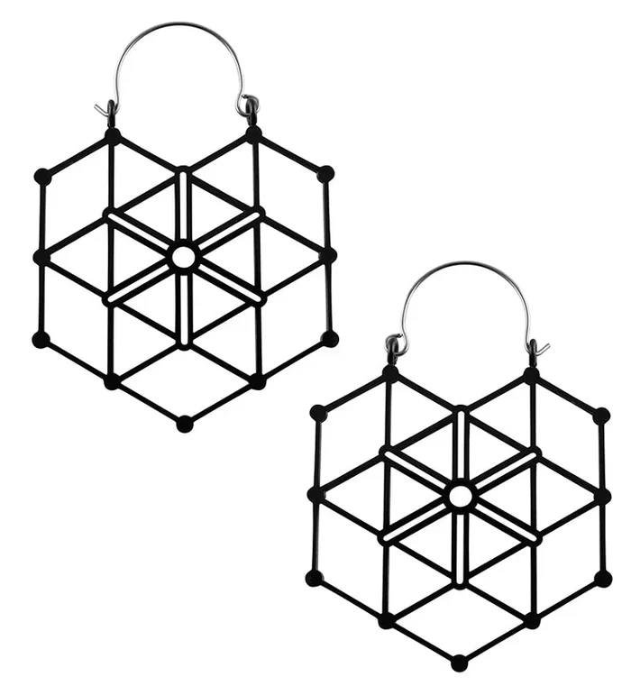 20G Black Gaze Hangers – Earrings
