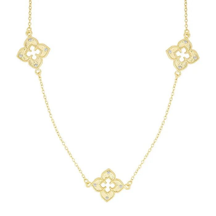 36″ Clover Station Necklace