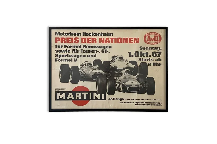 #400 – Vintage Racing Poster Martini Hockenheim 1967