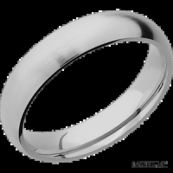 5 mm wide Domed Titanium band.
