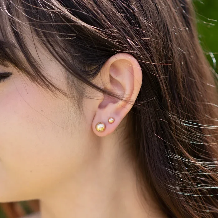 6mm 14k Gold Filled Post Earrings
