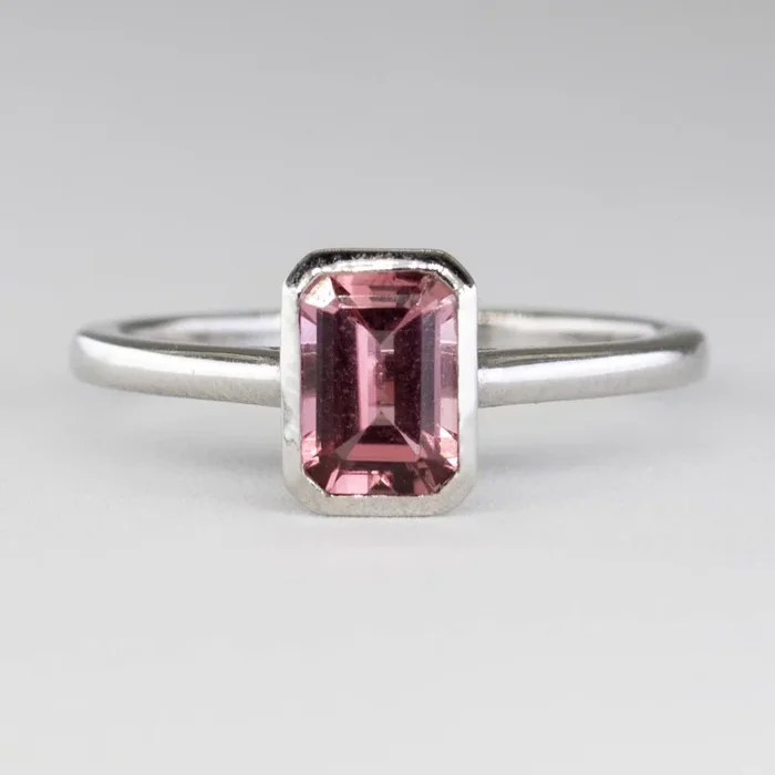 ‘100 Ways’ Bezel Set Pink Tourmaline Ring | 1.10ct | SZ 6.5 |