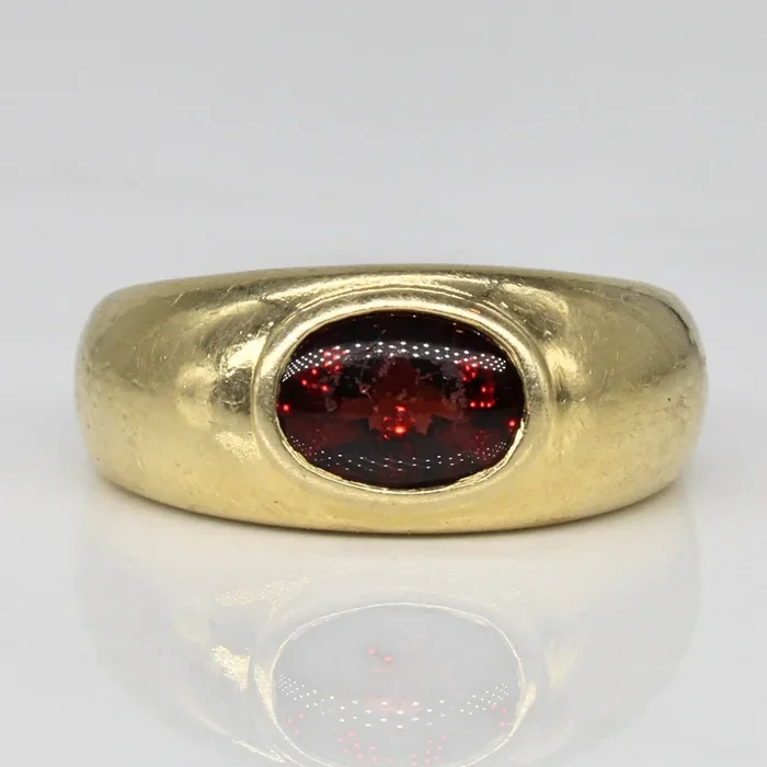 ‘Birks’ Oval Cab Garnet Ring | 1.10ct | SZ 6.75 |