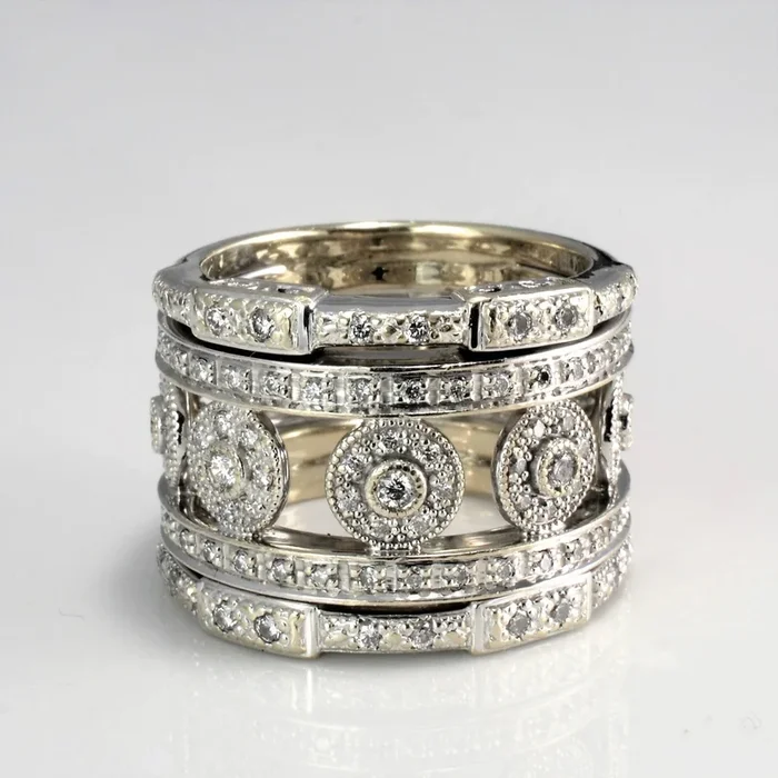 ‘Charriol’ Diamond Wide Ring | 0.70 ctw, SZ 7 |